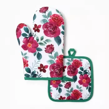 Кухонный набор прихватка варежка