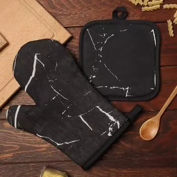 Кухонный набор прихватка варежка