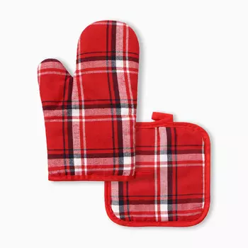 Кухонный набор прихватка варежка