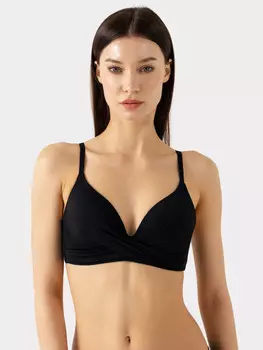 Купальный бюстгальтер черного цвета