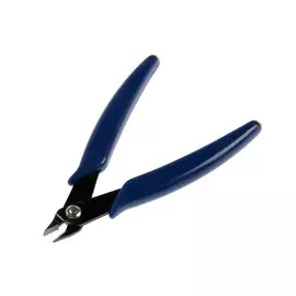 Кусачки для электроники лом mini, боковые, пластиковые рукоятки, 130 мм