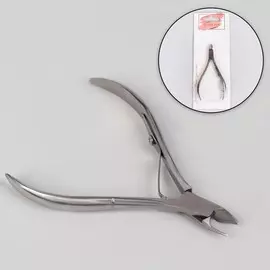 Кусачки маникюрные, 10 см, длина лезвия - 9 мм, цвет серебристый