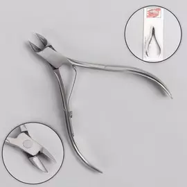 Кусачки маникюрные для кутикулы, 9,5 см, длина лезвия - 10 мм, на блистере, цвет серебристый