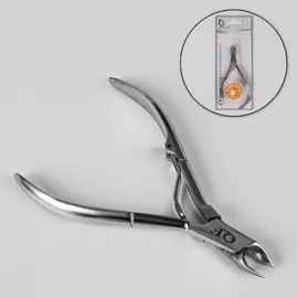 Кусачки маникюрные для кутикулы, 10,2 см, длина лезвия - 7 мм, цвет серебристый