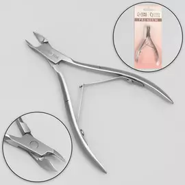 Кусачки маникюрные для кутикулы premium, двойная пружина, 9.5 см, длина лезвия-10 мм