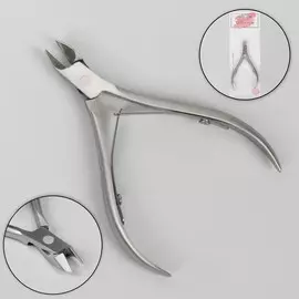 Кусачки маникюрные для кутикулы, двойная пружина, 10.5 см, длина лезвия-8 мм