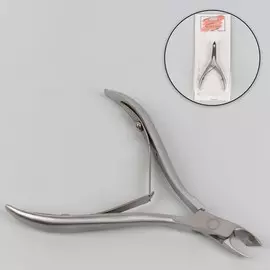 Кусачки маникюрные, двойная пружина, 10 см, длина лезвия - 7 мм, на блистере