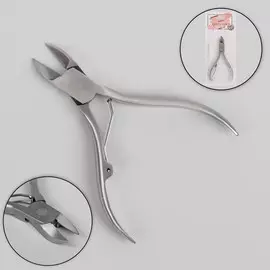 Кусачки педикюрные, 10.5 см, длина лезвия-15 мм, на блистере