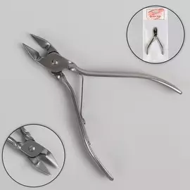 Кусачки педикюрные, 9,5 см, длина лезвия - 10 мм, цвет серебристый