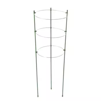 Кустодержатель, d=15–17–19 см, h=44 см, 3 кольца, металл, зеленый, greengo