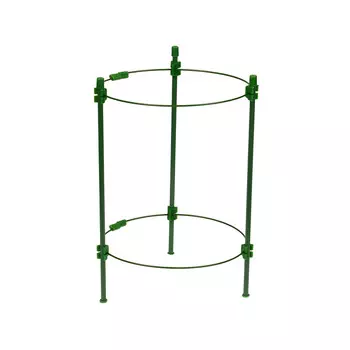 Кустодержатель, d = 18 см, h = 30 см, 2 кольца, металл, зеленый, greengo