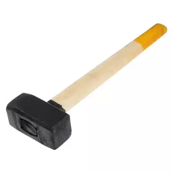 Кувалда кованая лом, 4 кг, деревянная рукоятка