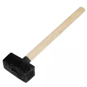 Кувалда литая лом, 4 кг, деревянная рукоятка