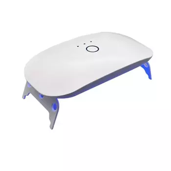 Лампа для маникюра, led, 18 диодов, 3 вт, таймер, usb, белая