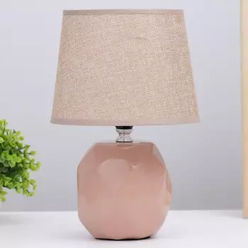Лампа настольная 08946/1 e14 40вт персик 17х17х28 см risalux