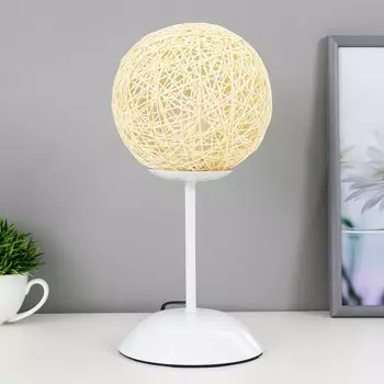 Лампа настольная 1375297/1 e27 40вт белый 14х14х30 см risalux