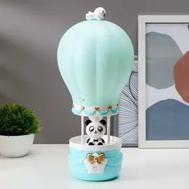 Лампа настольная 16085/1 e14 5вт голубой 14,5х14,5х36 см