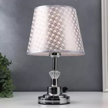 Лампа настольная 16227/1cr е27 40вт хром 21х21х34,5 см risalux