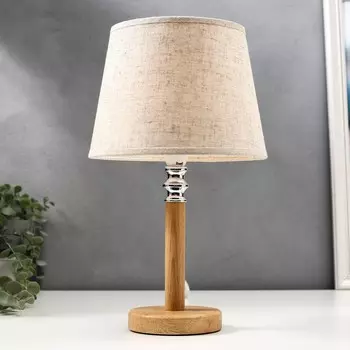 Лампа настольная 16391/1 e14 40вт светлое дерево 22х22х37 см risalux