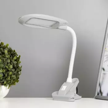 Лампа настольная 16432/1wt 16хled серый 8,8х11х46,5 см