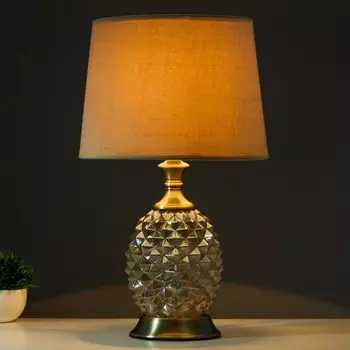 Лампа настольная 16714/1 e27 40вт бронза 30х30х50 см risalux