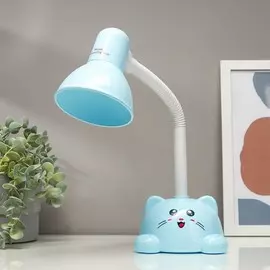 Лампа настольная 58072/1bl e27 40вт синий 14х13,5х42см