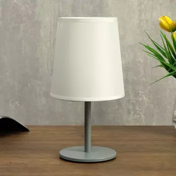 Лампа настольная 58081/1 1х40вт е27 серый 13х13х25 см risalux