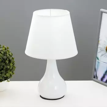 Лампа настольная 58084/1 1х40вт е27 белый 20х20х35,5 см risalux