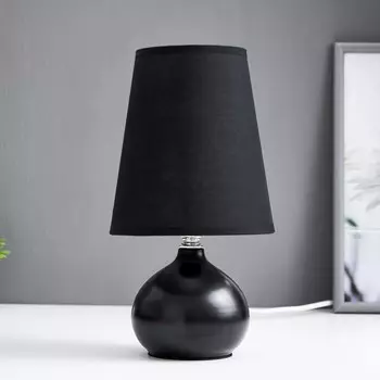 Лампа настольная 99036/1 140 вт е27 черный 151529 см risalux