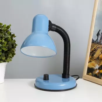 Лампа настольная е27, светорегулятор (220в) голубая (203а) risalux