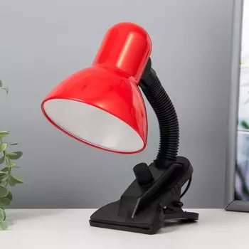 Лампа настольная е27, светорегулятор (220в) красная (108а) risalux