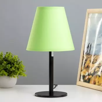 Лампа настольная jack 1х15вт е14 черный/яблоко 18х18х32см risalux