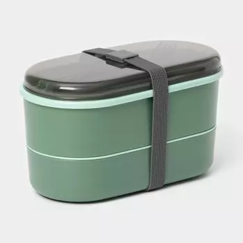 Ланч-бокс для еды двухуровневый с крышкой