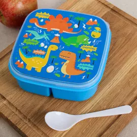 Ланч - бокс квадратный с секциями и ложкой