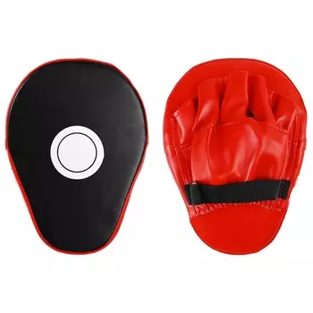 Лапа боксерская, 1 шт., цвет черный/красный
