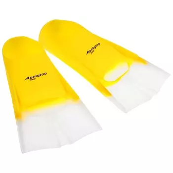 Ласты для плавания onlytop, р. 36-38, цвет желтый/белый