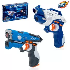 Лазертаг lasertag gun с безопасными инфракрасными лучами, для двух игроков