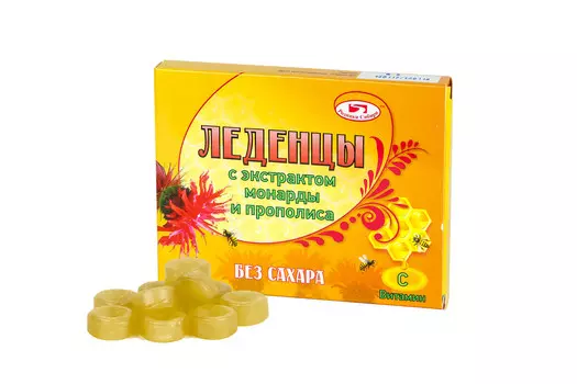 Леденцы с экстрактом монарды без сахара