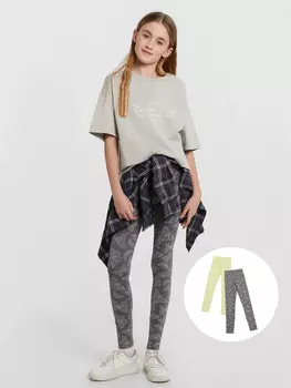 Легинсы для девочек в наборе, 2 шт