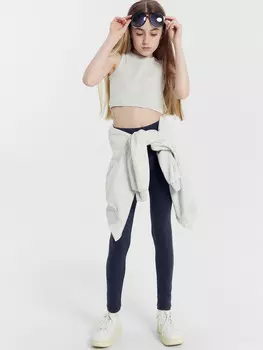 Легинсы для девочек в сером цвете