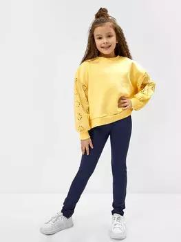 Легинсы для девочек в синем цвете