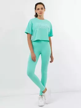 Легинсы с высокой линией талии в мятном цвете
