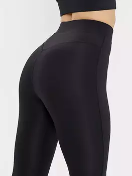 Легинсы женские спортивные в черном цвете