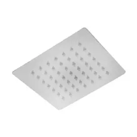 Лейка стационарная zein z015, квадратная, 1515 см, 1 режим, полированная нерж. сталь