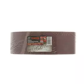 Лента абразивная бесконечная тундра, на тканевой основе, 75533 мм, р120, 10 шт.