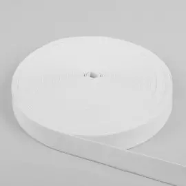 Резинка бельевая, 30 мм, 25 ± 1 м, цвет белый