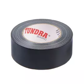 Лента армированная tundra, клейкая, чёрная, 160 мкм, 48 мм х 50 м