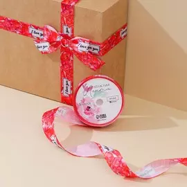 Лента атласная, подарочная упаковка,