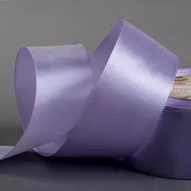 Лента атласная, 40 мм 23 ± 1 м, цвет нежно-сиреневый №44