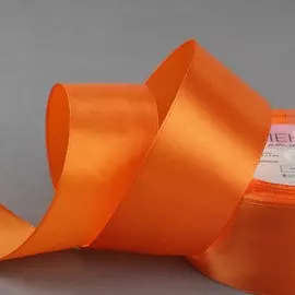 Лента атласная, 40 мм × 23 ± 1 м, цвет тыквенный №24